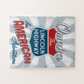 Omaha Lincoln Highway Vintag America Nebraska Puzzle (Horizontal)