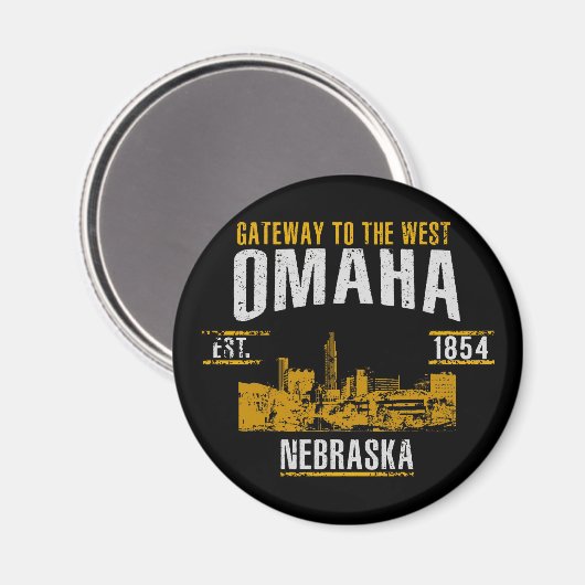 Omaha Magnet (Vorderseite/Rückseite)