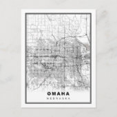 Omaha Map Postkarte (Vorderseite)