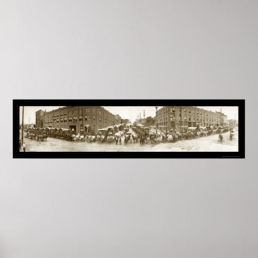 Omaha Merchants Foto 1908 Poster (Vorne)