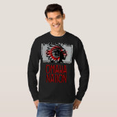 Omaha Nation Flag Indigene Indigene Indigene Ameri T-Shirt (Vorne ganz)