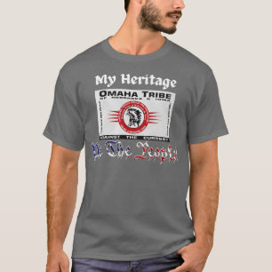 Omaha Nation Stamm Flag mein Erbe Wir Menschen T-Shirt