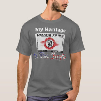 Omaha Nation Stamm Flag mein Erbe Wir Menschen T-Shirt