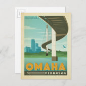 Omaha, NB Postkarte (Vorne/Hinten)