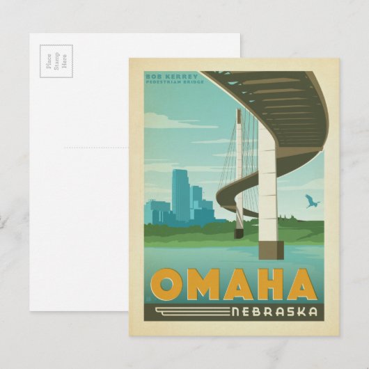 Omaha, NB Postkarte (Vorne/Hinten)