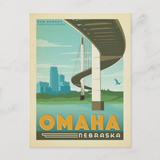 Omaha, NB Postkarte (Vorderseite)