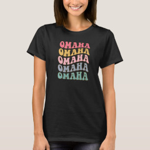 Omaha NE Retro Vintag Omaha Nebraska Souvenir Oma T-Shirt