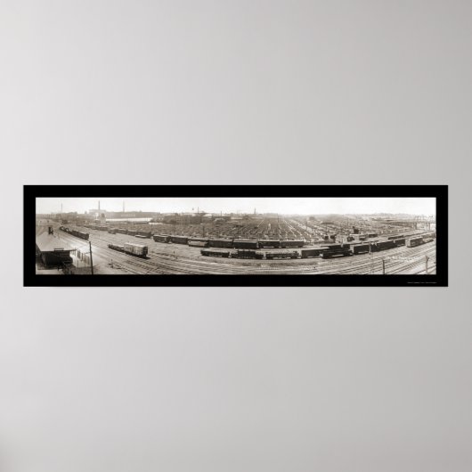 Omaha NE Stockyards Foto 1916 Poster (Vorne)