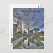 Omaha Nebraksa Postkarte (Vorne/Hinten)