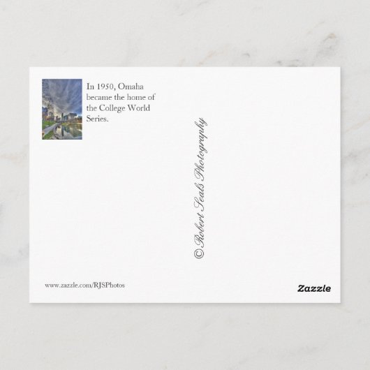 Omaha Nebraksa Postkarte (Rückseite)