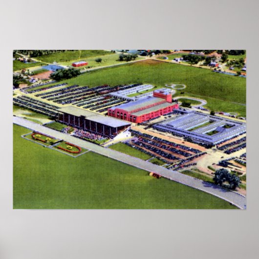 Omaha Nebraska Ak Sar Ben Race Track und Kolosseum Poster (Vorne)