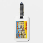 Omaha Nebraska alte Vintage Reise-Andenken Nes Gepäckanhänger (Rückseite vertikal)