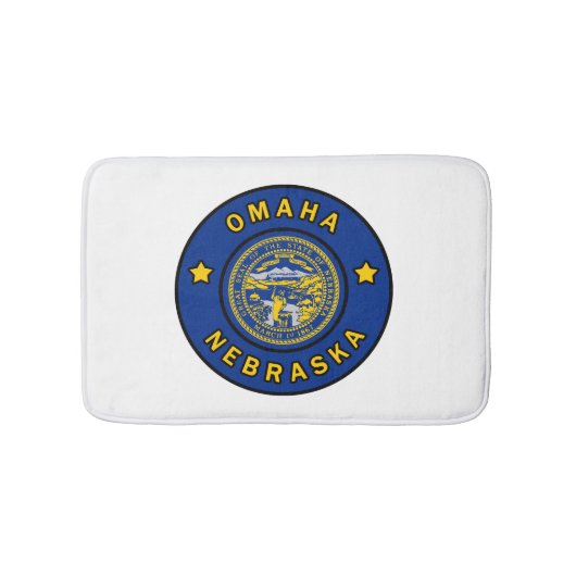 Omaha Nebraska Badematte (Vorderseite)