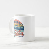Omaha Nebraska Bob Kerrey Brücke Kaffeetasse (Vorderseite Links)