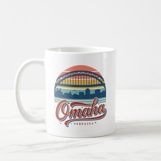 Omaha Nebraska Bob Kerrey Brücke Kaffeetasse (Links)