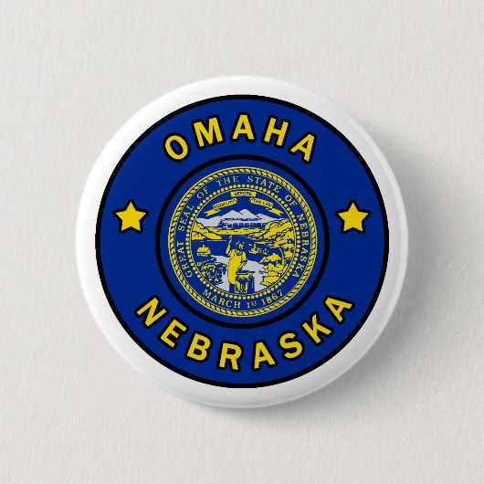 Omaha Nebraska Button (Vorderseite)