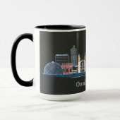 Omaha, Nebraska City Skyline Tasse (Links)