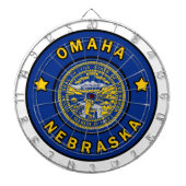 Omaha Nebraska Dartscheibe (vorne)