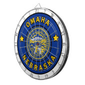 Omaha Nebraska Dartscheibe (Vorderseite rechts)