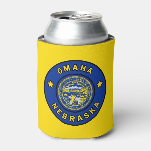 Omaha Nebraska Dosenkühler (Kanne Vorderseite)