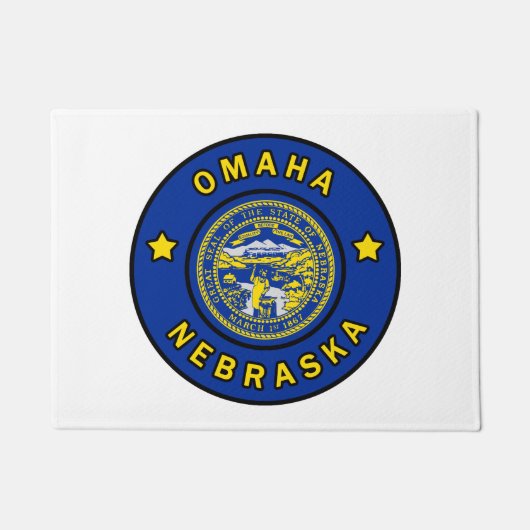 Omaha Nebraska Fußmatte (Vorderseite)