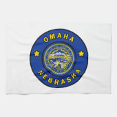 Omaha Nebraska Geschirrtuch (Horizontal)