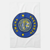 Omaha Nebraska Geschirrtuch (Vertikal)