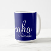 Omaha, Nebraska Kaffeetasse (VorderseiteRechts)