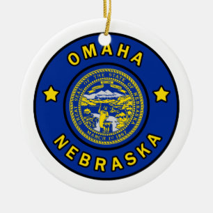 Omaha Nebraska Keramik Ornament