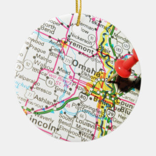 Omaha, Nebraska Keramik Ornament