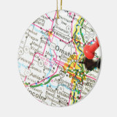 Omaha, Nebraska Keramik Ornament (Links)