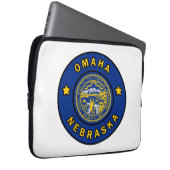Omaha Nebraska Laptopschutzhülle (Vorne Rechts)