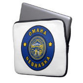 Omaha Nebraska Laptopschutzhülle (Vorderseite Links)