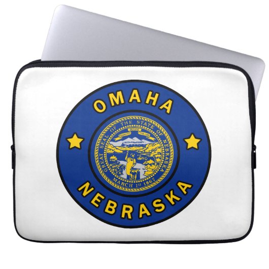 Omaha Nebraska Laptopschutzhülle (Vorderseite)