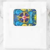 OMAHA NEBRASKA-LOGO RECHTECKIGER AUFKLEBER (Tasche)