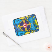 OMAHA NEBRASKA-LOGO RECHTECKIGER AUFKLEBER (Umschlag)