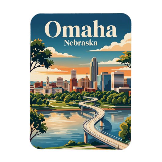 Omaha, Nebraska Magnet (Vertikal)