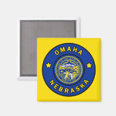 Omaha Nebraska Magnet (Vorderseite/Rückseite)