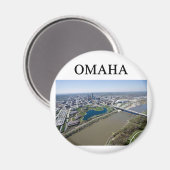 OMAHA Nebraska Magnet (Vorderseite/Rückseite)