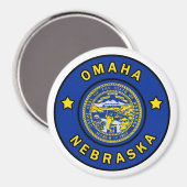 Omaha Nebraska Magnet (Vorderseite/Rückseite)