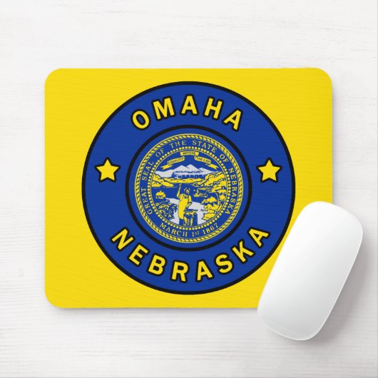 Omaha Nebraska Mousepad (Mit Mouse)