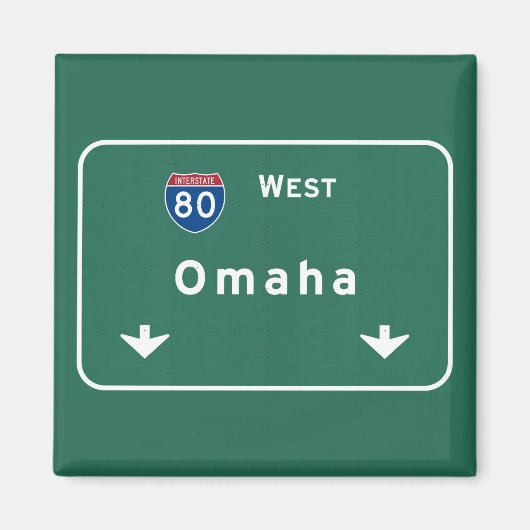 Omaha Nebraska ne Interstate Highway Freeway: Magnet (Vorne)