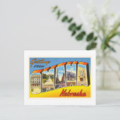 Omaha Nebraska NE Old Vintage Travel Souvenir Postkarte (Stehend Vorderseite)