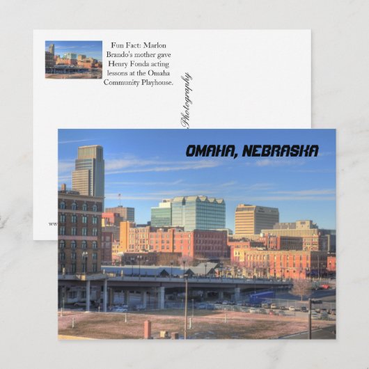 Omaha, Nebraska Postkarte (Vorne/Hinten)
