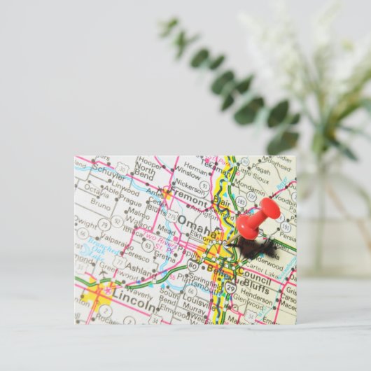 Omaha, Nebraska Postkarte (Stehend Vorderseite)