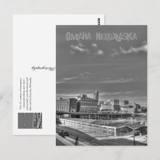 Omaha, Nebraska Postkarte (Vorne/Hinten)