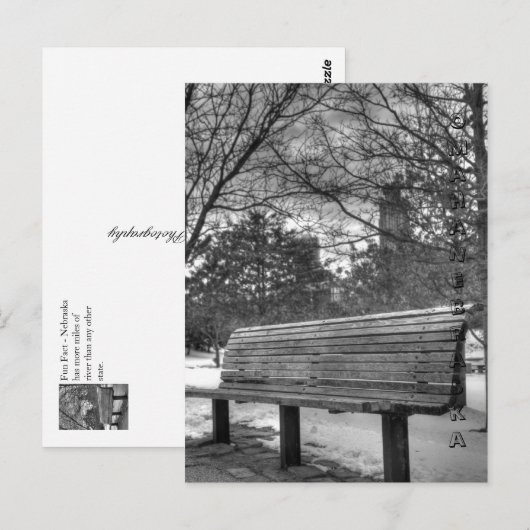 Omaha Nebraska Postkarte (Vorne/Hinten)