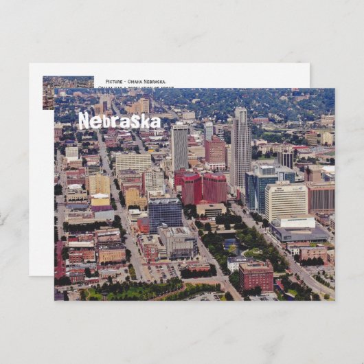 Omaha, Nebraska Postkarte (Vorne/Hinten)