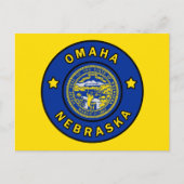 Omaha Nebraska Postkarte (Vorderseite)