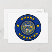 Omaha Nebraska Postkarte (Vorne/Hinten)